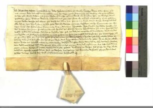 Der D.O. zu Marburg belehnt den Scipio Wasumt mit der Pfarrei Seelheim.