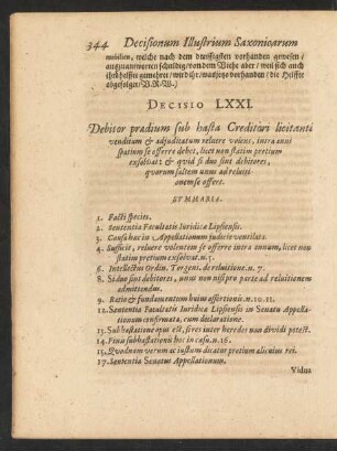 Decisio LXXI. [bis] Decisio LXXX.