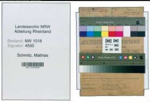 Entnazifizierung Mathias Schmitz , geb. 02.04.1888 (Vulkaniseur)
