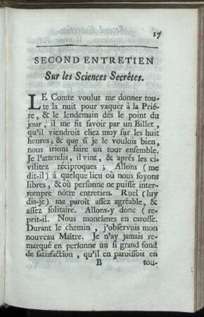 Second Entretien