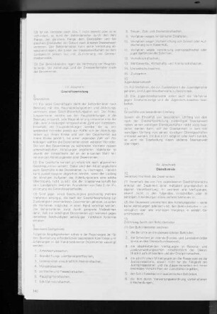 Geschäftsverteilung