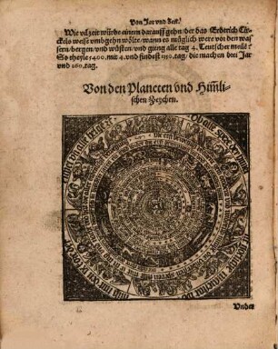 Des Himmels Lauffs Wirckung und natürliche Influentz der Planeten