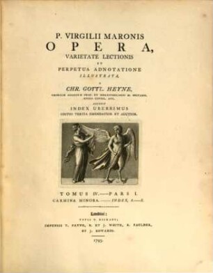 P. Virgilii Maronis Opera. 4,1, Carmina Minora. Index, A. - E.