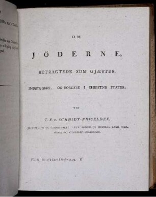 Om Jörderne, Betragtede som Gjaester, ...