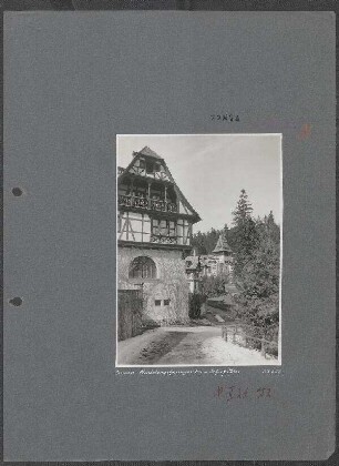 Wiederherstellung und laufender Unterhalt der Bahnstrecke Predeal (Kronstadt) - Ploesti auf rumänischer Seite: Sinaia, Ministerwohnungen bei Schloß Peles