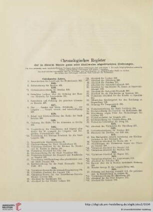 Chronologisches Register