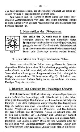 3. Rhomben und Quadrate im 16felderigen Quadrat.