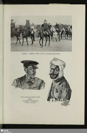 Spahis. Wurden 1914 in Lille gefangengenommen