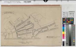 Münster (Münster) Gartenvorstadt Habichtshöhe Lageplan 1927 1 : 2500 35,5 x 59 Zeichnung Westfälische Heimstätte Wohnungsgesellschaft Münsterland