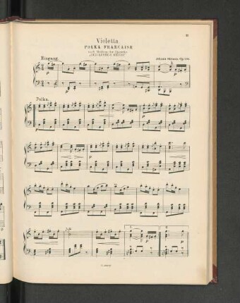 Violetta. Polka Francaise nach Motiven der Operette "Der lustige Krieg"