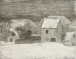 Dorf im Winter