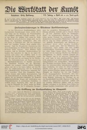 Die Eröffnung der Kunstausstellung im Glaspalast