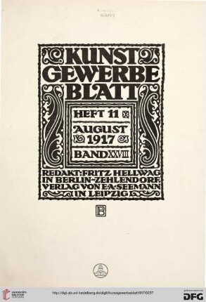 Heft 11 (August 1917)