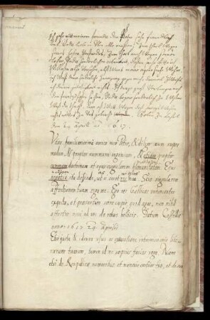 Hermann : Schülerarbeiten und Briefe; u.a. 1617 Apr. 24; 1617 Okt.
