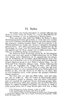 VI. Boden.