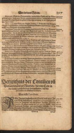 Verzeichnis der Concilien und Versammlungen der Gelerten/ ...