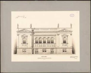 Museum: Rückansicht 1:200