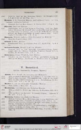 V. Deutschland (Nr. 2563 - 2631)