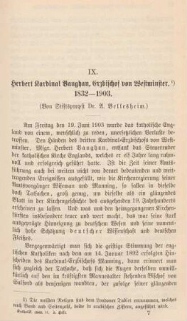 97-116 Herbert Kardinal Vaughan, Erzbischof von Westminster 1832-1903