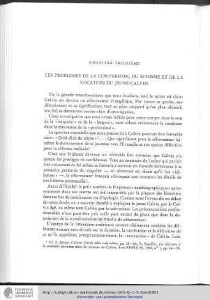 Article I. Le problème de la conversion