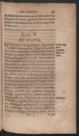 Cap. V. De Gustu.
