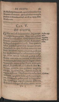 Cap. V. De Gustu.