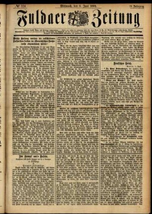 Ausgabe vom Mittwoch, den 03. Juni 1891.