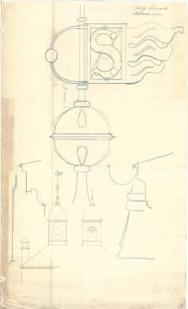 Seidl, Gabriel von; Steinach; Schlossneubau - Unterturm auf Torbau (Teilansicht, Details)