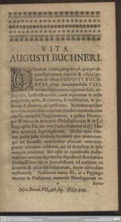Vita Augusti Buchneri
