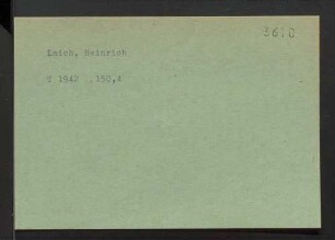 Laich, Heinrich