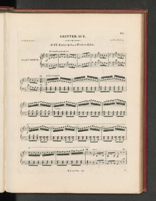 No. 12. Entre-Act und Porter-Lied.