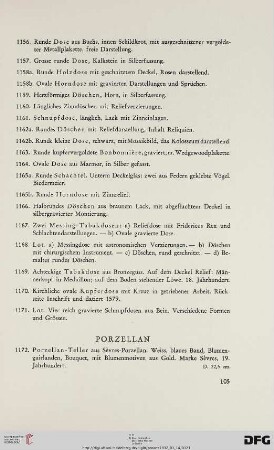 Porzellan (Nr. 1172-1278)