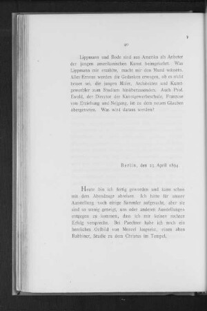 Berlin, den 23. April 1894.