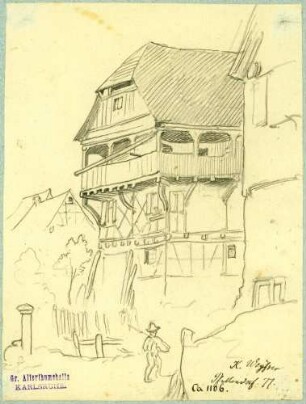 Pfullendorf Fachwerkhaus mit Krüppelwalmdach