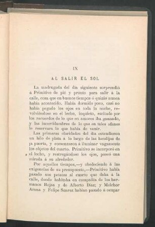 IX Al salir el sol