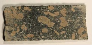 Fragment einer Glasplatte