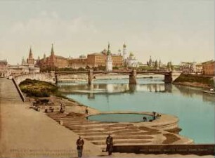 Moscou. Vue depuis la terrasse de la Cathédrale de la Rédemption [Russland 1904]