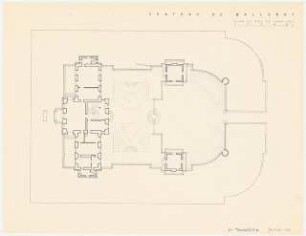 Château de Balleroy-Calvados: Grundriss Erdgeschoss, 1:200