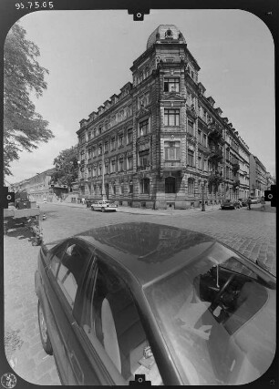 Dresden-Neustadt, Glacisstraße 26. Wohnhaus (um 1885). Eckansicht