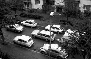 Freiburg: Verkehrsstau in der Runzstraße; von oben