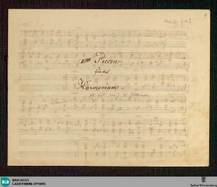 9 Keyboard pieces - Don Mus.Ms. 914|1 : harmonium; StrK WoO 10.10