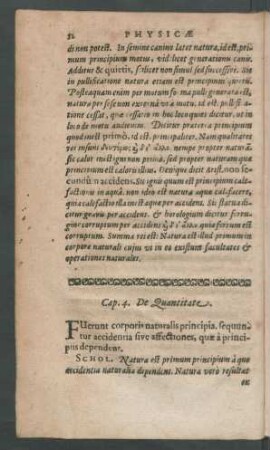 Cap. 4. De Quantitate.