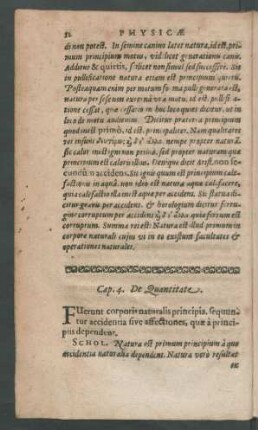 Cap. 4. De Quantitate.