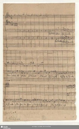 Geist des Allmächtigen fahre hernieder. Fagments - Mus.2-E-648 : V (2), strings, bc