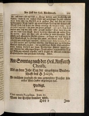 577-584, Am Sonntag nach der Heil. Auffarth Christi ...