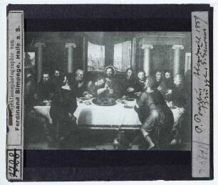Pourbus (Pieter), Abendmahls-Triptychon (Brügge, S. Salvatorkath.) : Mitteltafel