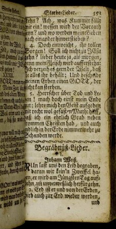 Begräbnüß-Lieder.