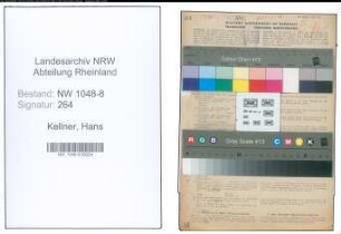 Entnazifizierung Hans Kellner , geb. 02.05.1903 (Angestellter)