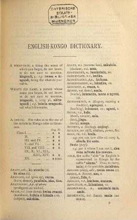 Dictionary and Grammar of the Kongo Language, as spoken at San Salvador, the ancient Capital of the old Kongo Empire, West Africa : Compiled and prepared for the Baptist Mission on the Kongo River, West Africa, by the Rev. W. Holman Bentley, 1