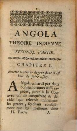 Angola : Histoire Indienne ; Ouvrage sans vrai-semblance. 2